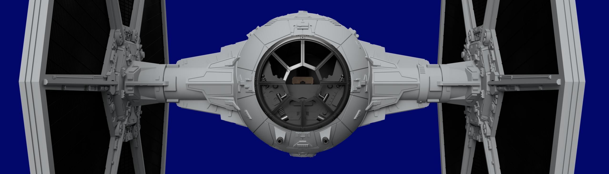 Starwars Tie Fighter 3D print model_3