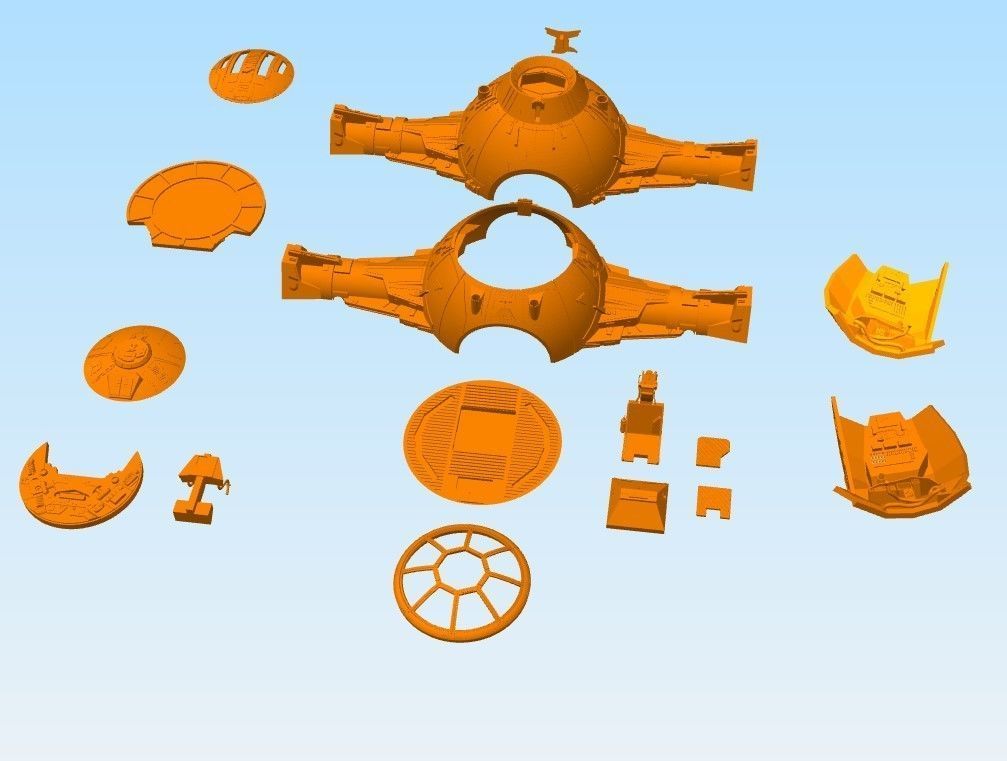 Starwars Tie Fighter 3D print model_7