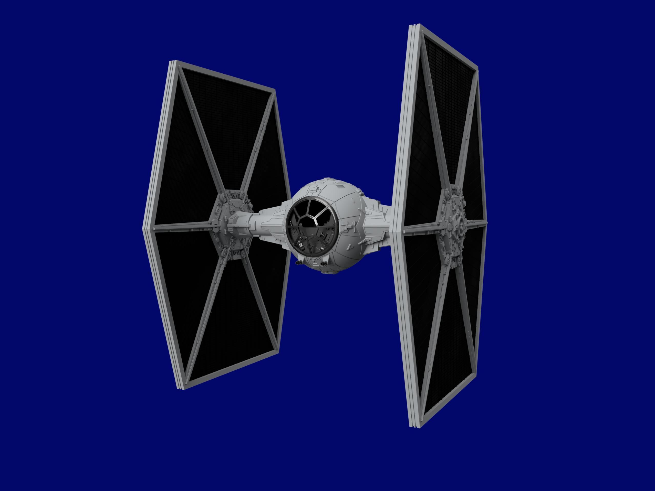 Starwars Tie Fighter 3D print model_1