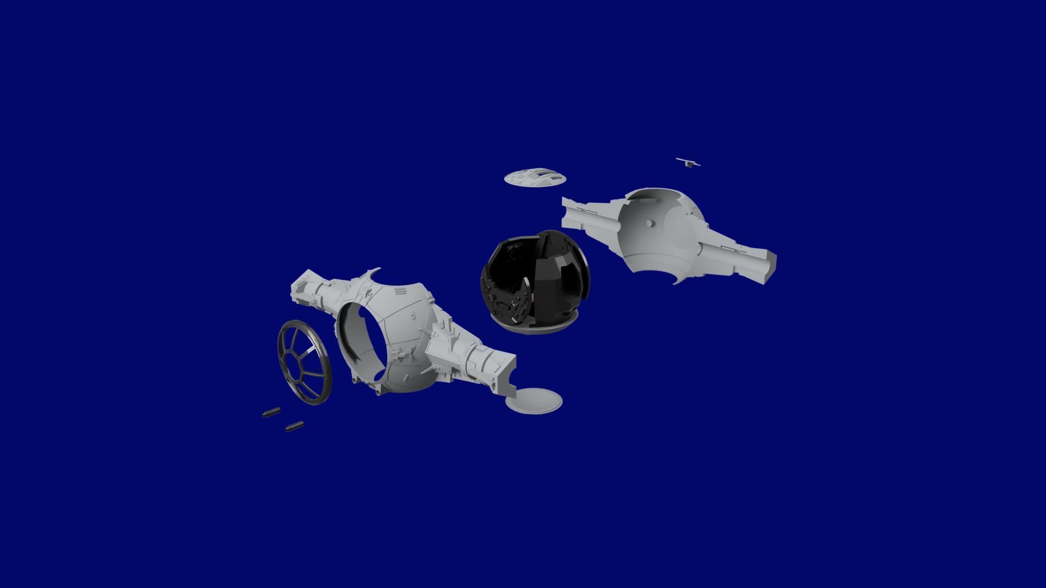 Starwars Tie Fighter 3D print model_11