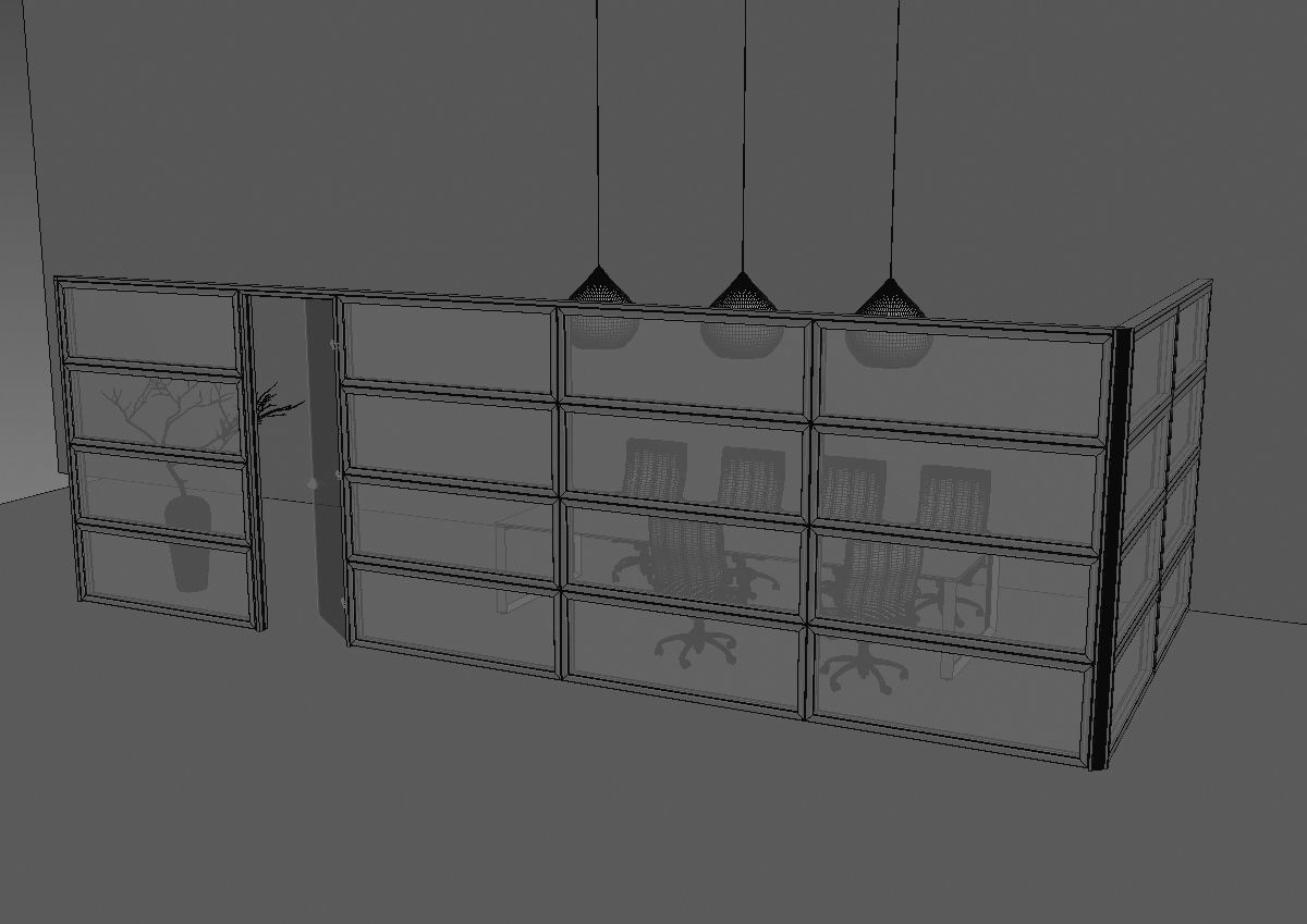 office partiotion my partition a05 3D model_27