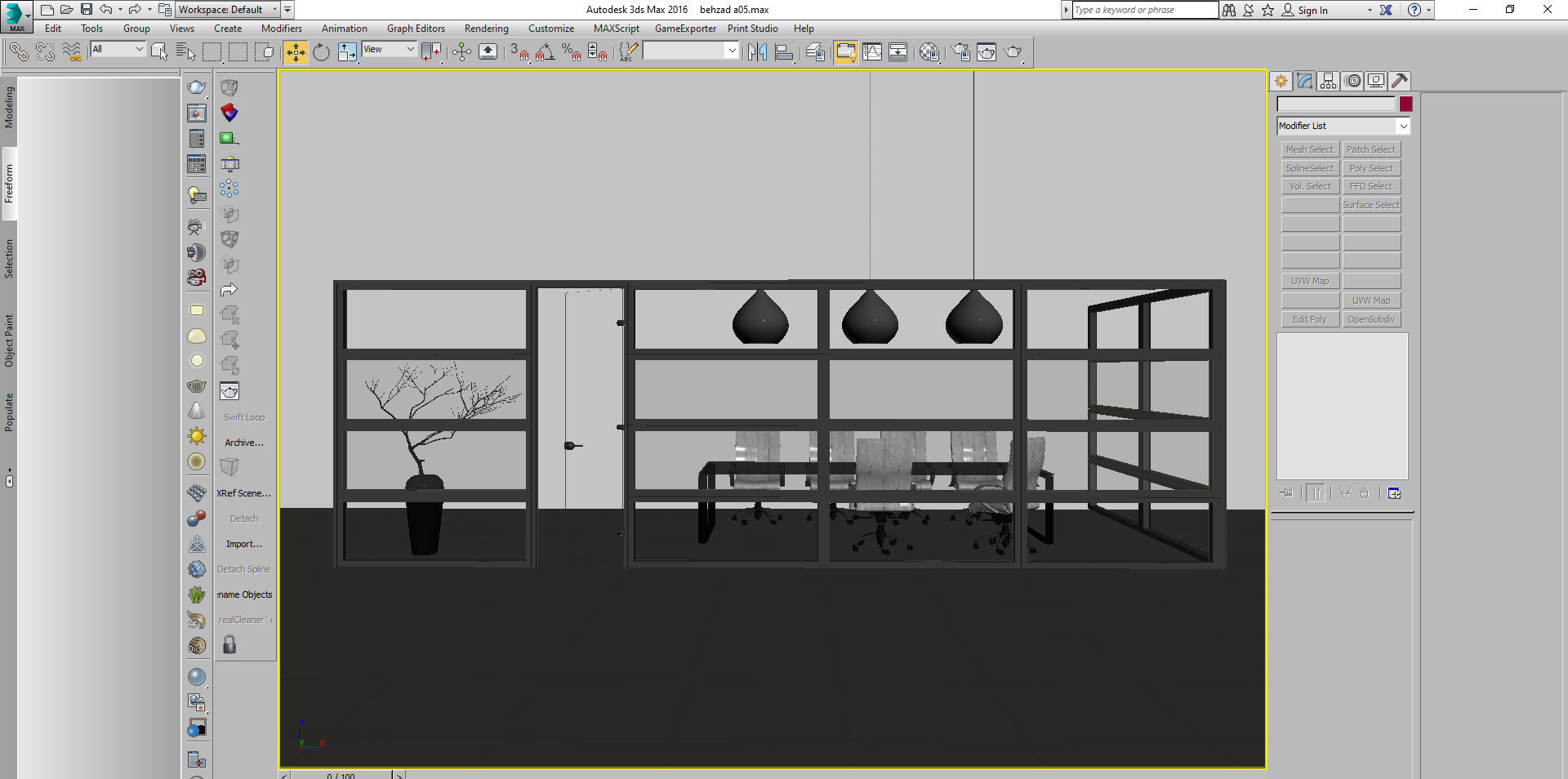 office partiotion my partition a05 3D model_2
