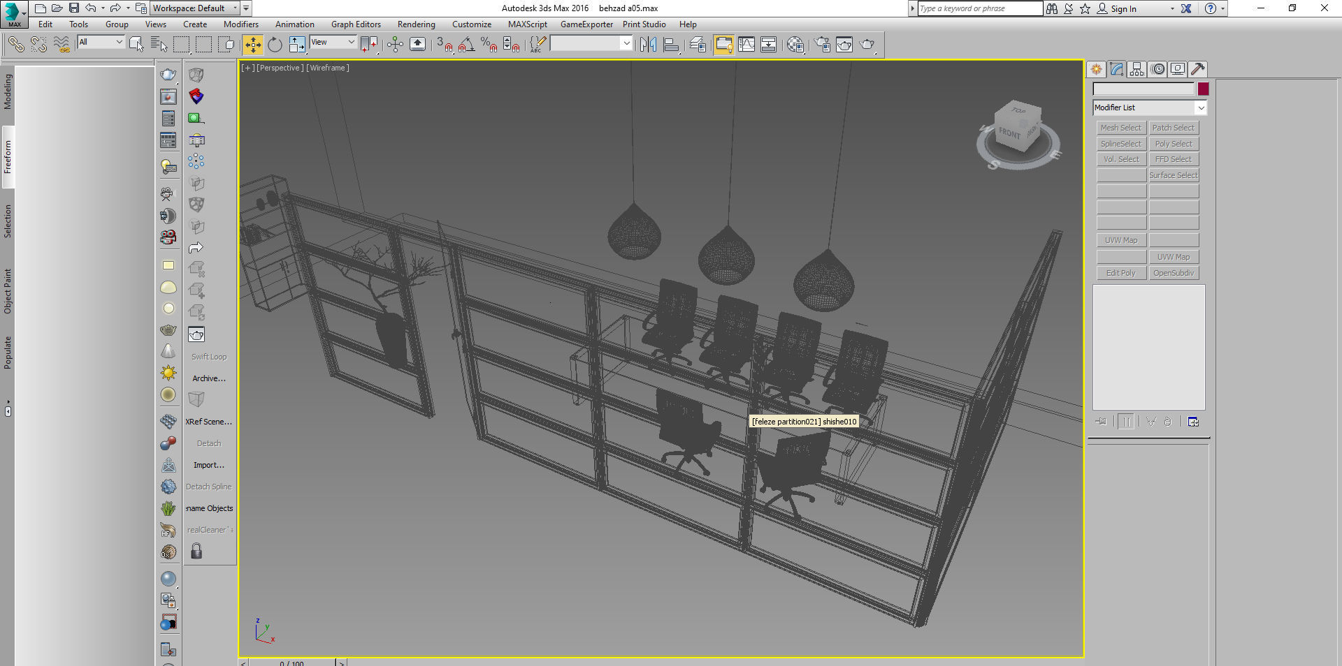 office partiotion my partition a05 3D model_5