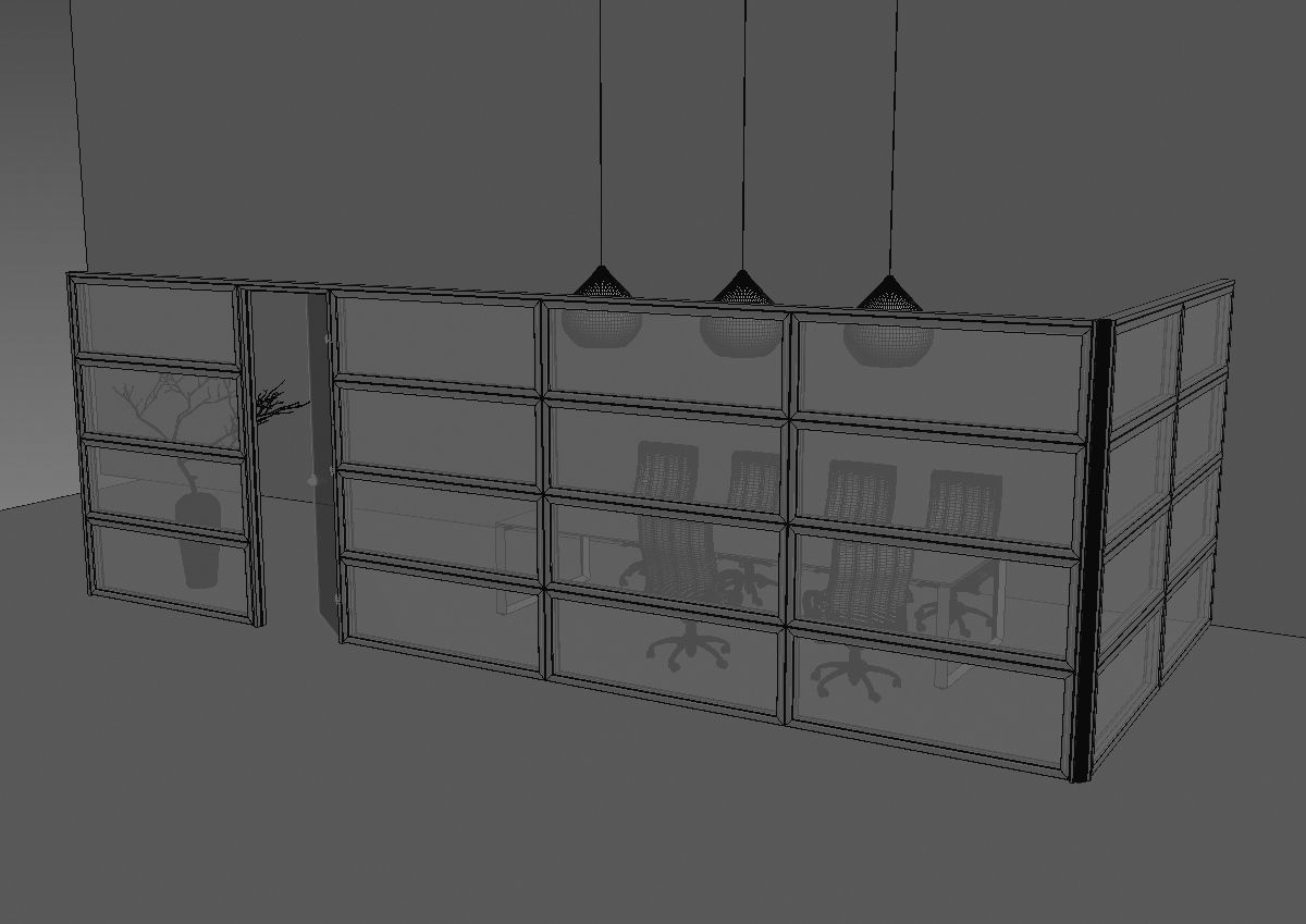 office partiotion my partition a05 3D model_44