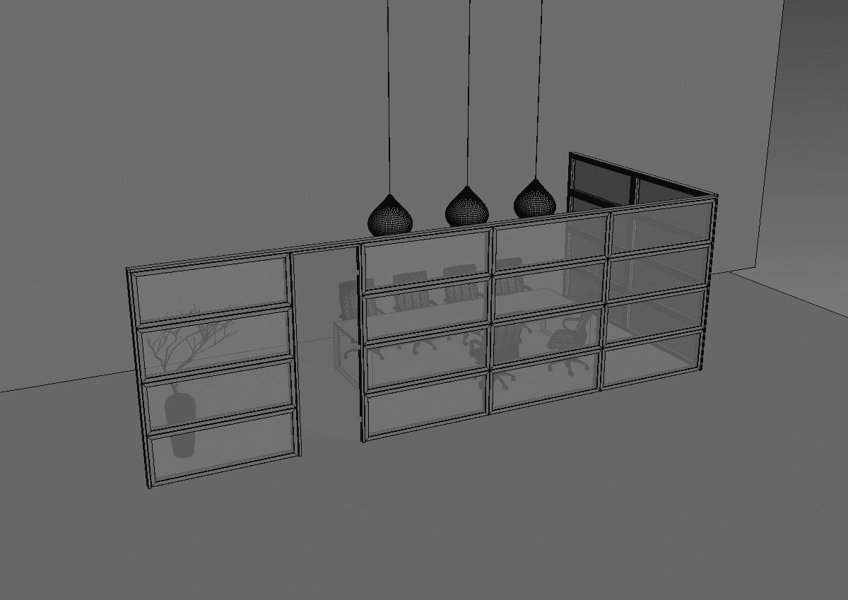 office partiotion my partition a05 3D model_45