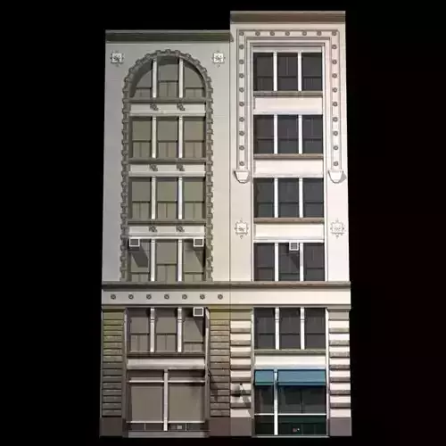 NYC Historical Buildings Facades 3D model