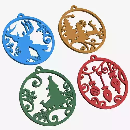 CHRISTMAS TREE DECORATION 3D print model CHRISTMAS TREE DECORATION 3D print model