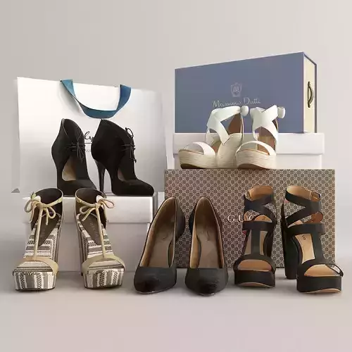 Shoes Set pairs of and box