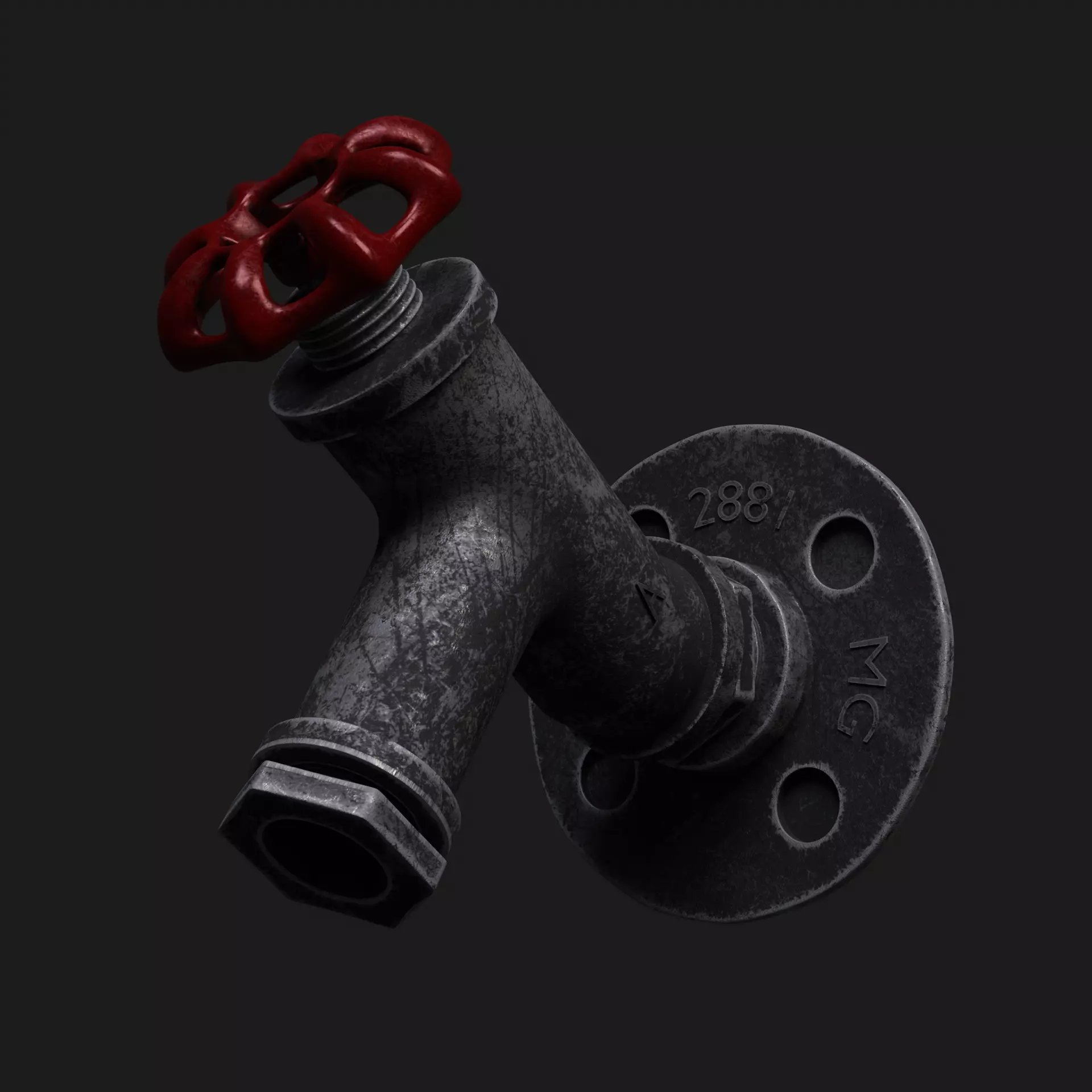 Old Dirty Faucet Free 3D model