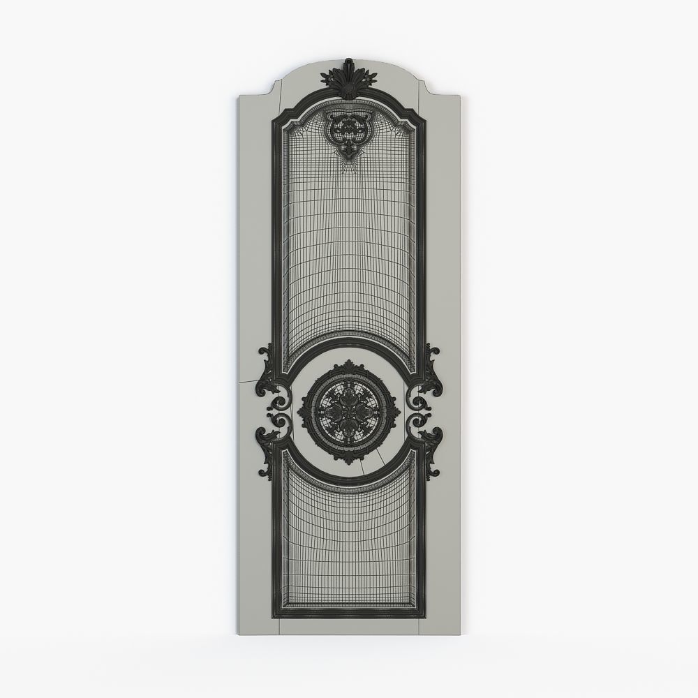 Classic decorative panel for cnc 3D model_6