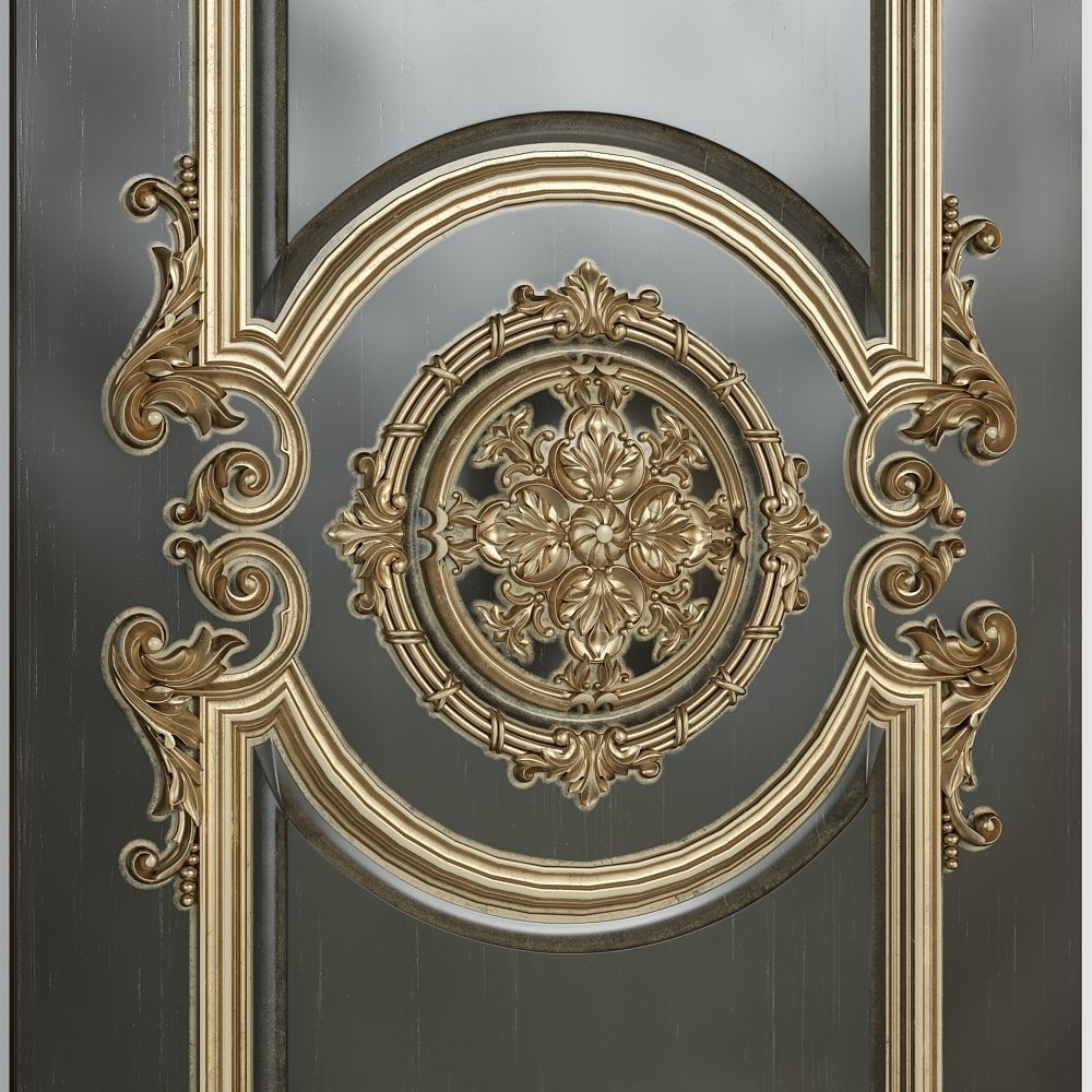 Classic decorative panel for cnc 3D model_4
