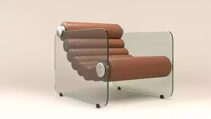 HYALINE CHAIR Low-poly 3D model