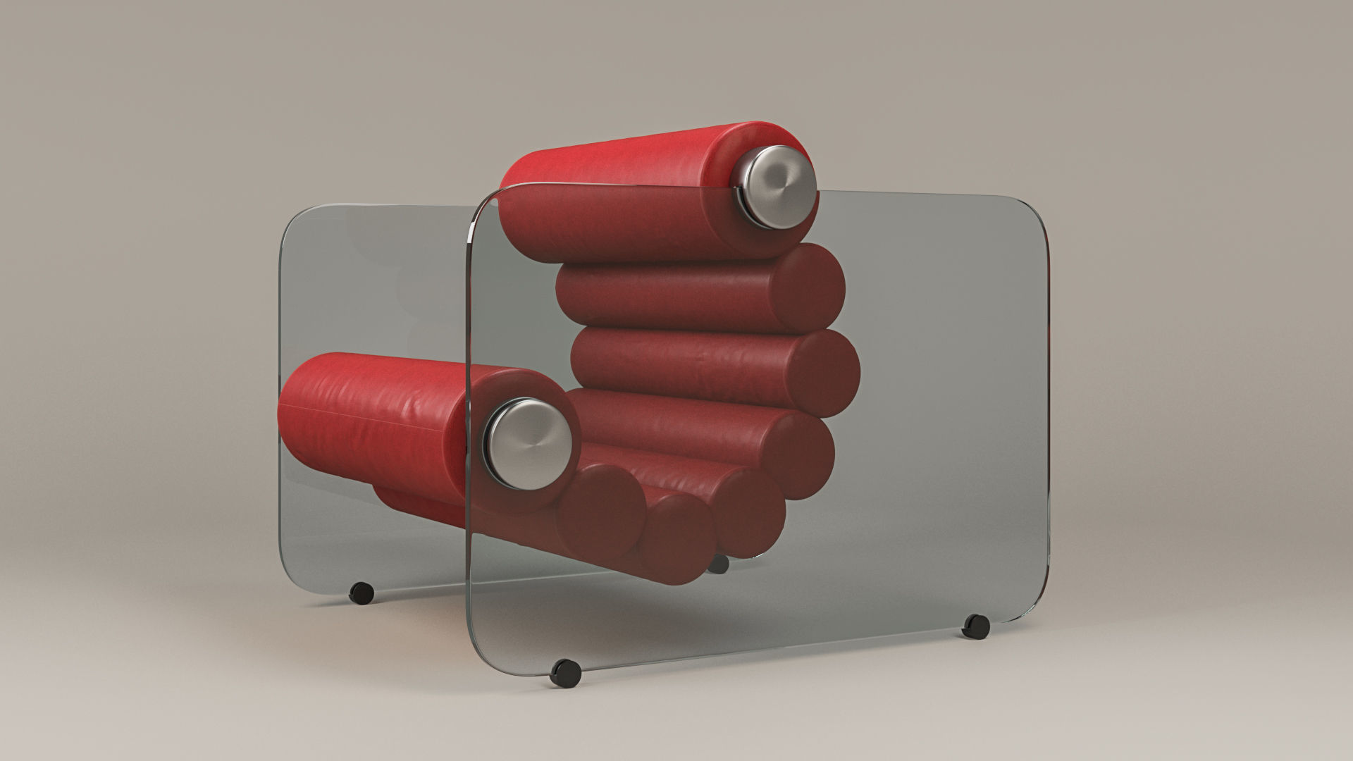 HYALINE CHAIR Low-poly 3D model_11