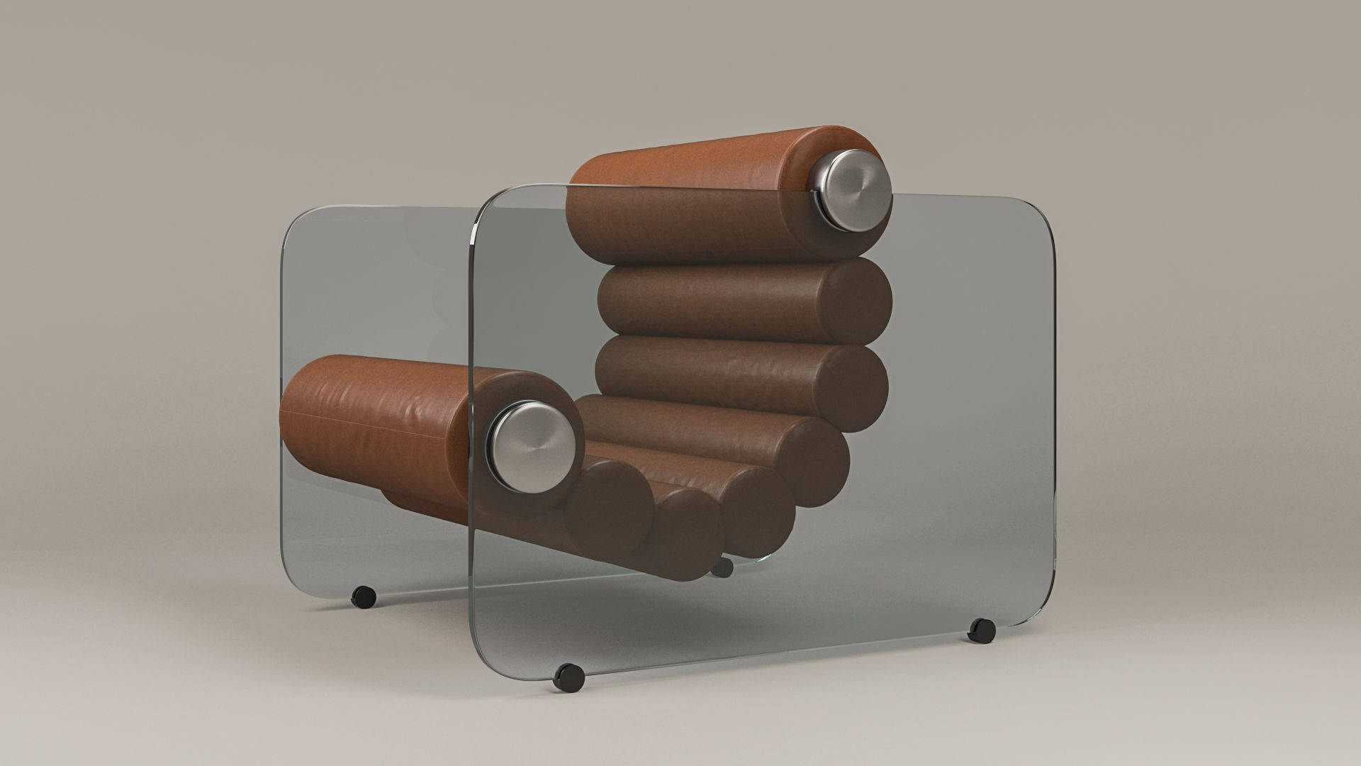 HYALINE CHAIR Low-poly 3D model_9