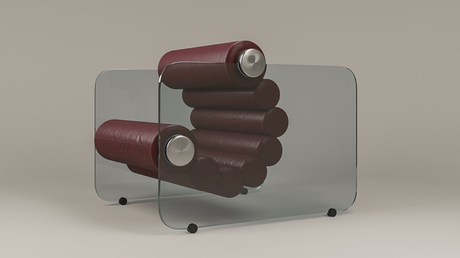 HYALINE CHAIR Low-poly 3D model_12