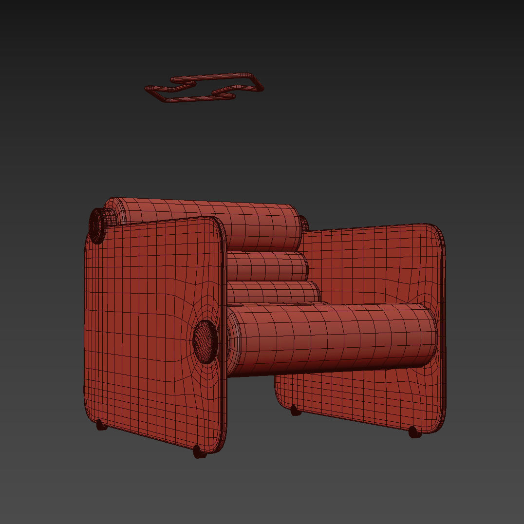 HYALINE CHAIR Low-poly 3D model_15