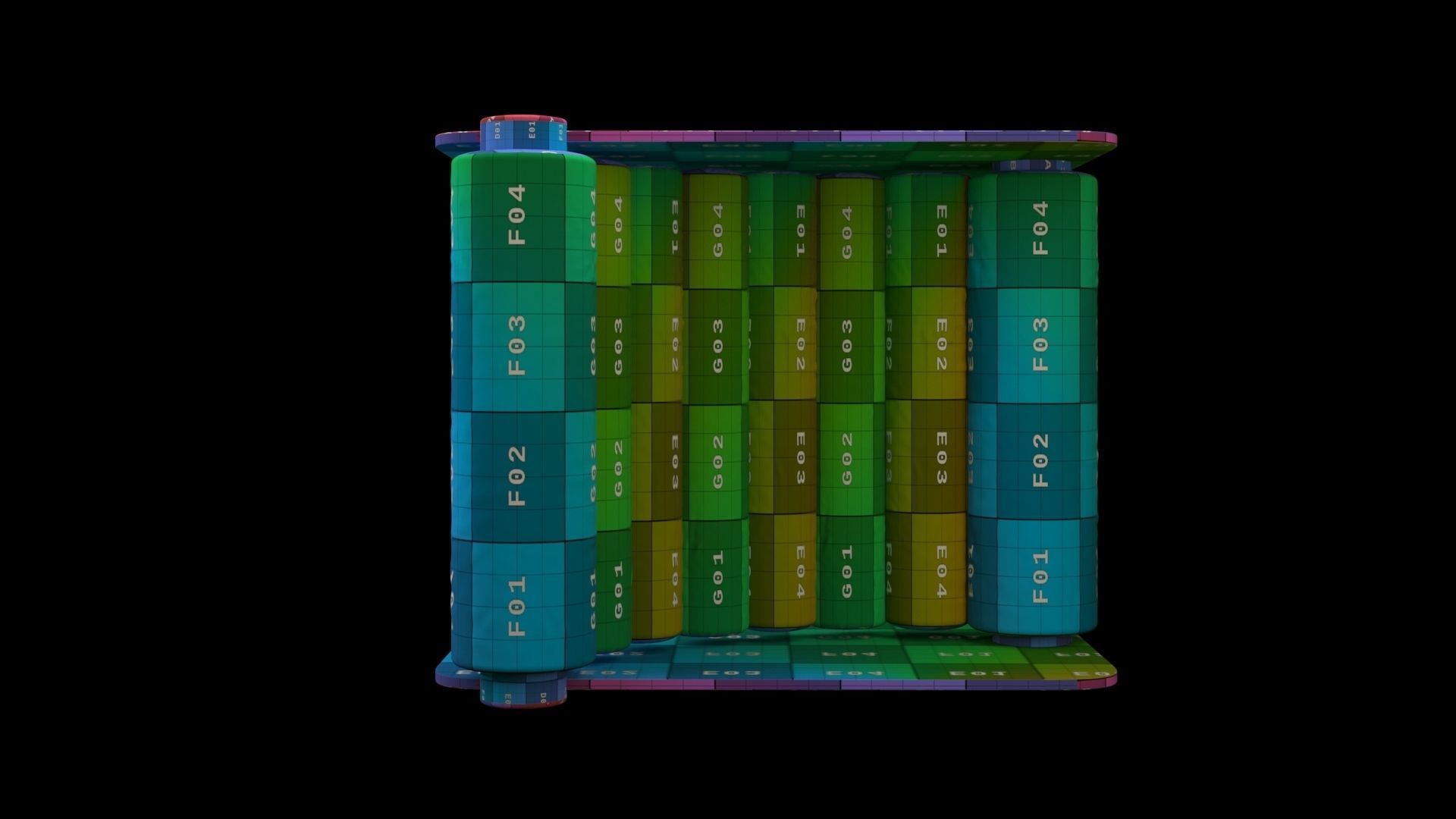 HYALINE CHAIR Low-poly 3D model_19