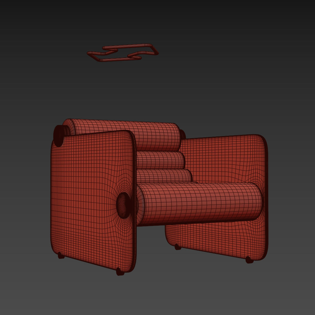 HYALINE CHAIR Low-poly 3D model_16