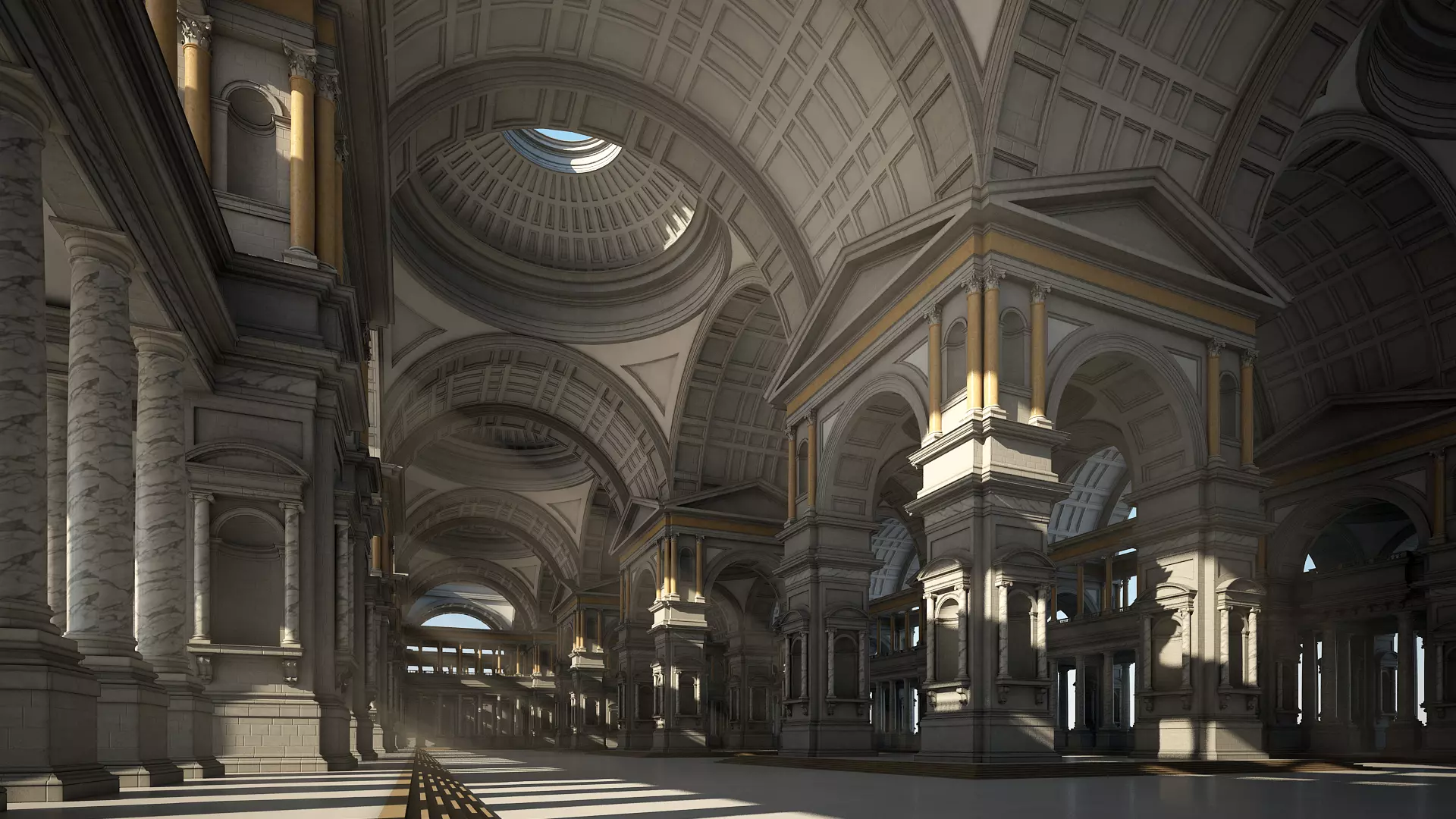 Hall of an Ancient Palace 3D model