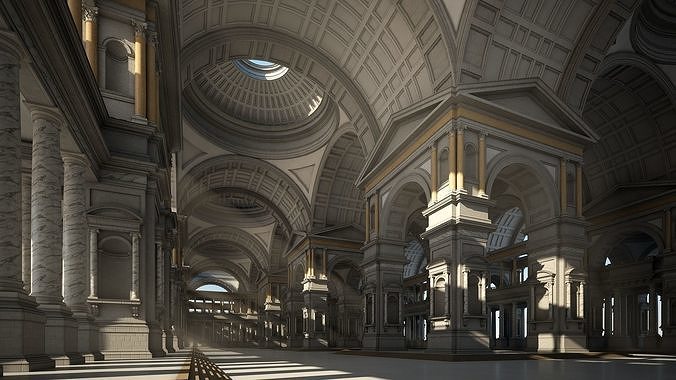 Hall of an Ancient Palace 3D model