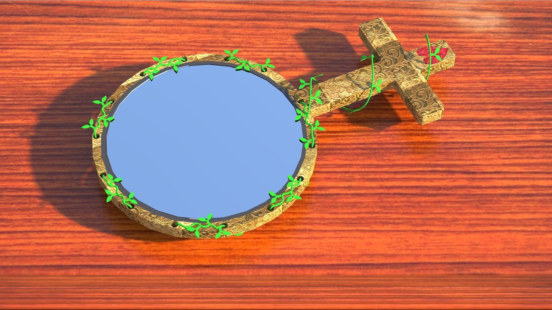 Mirror of Venus Low-poly 3D model_3