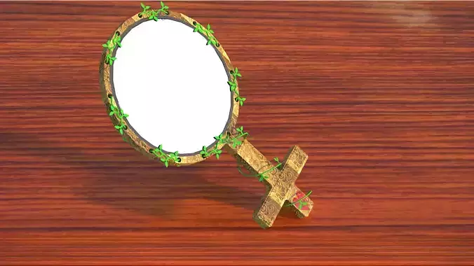 Mirror of Venus Low-poly 3D model
