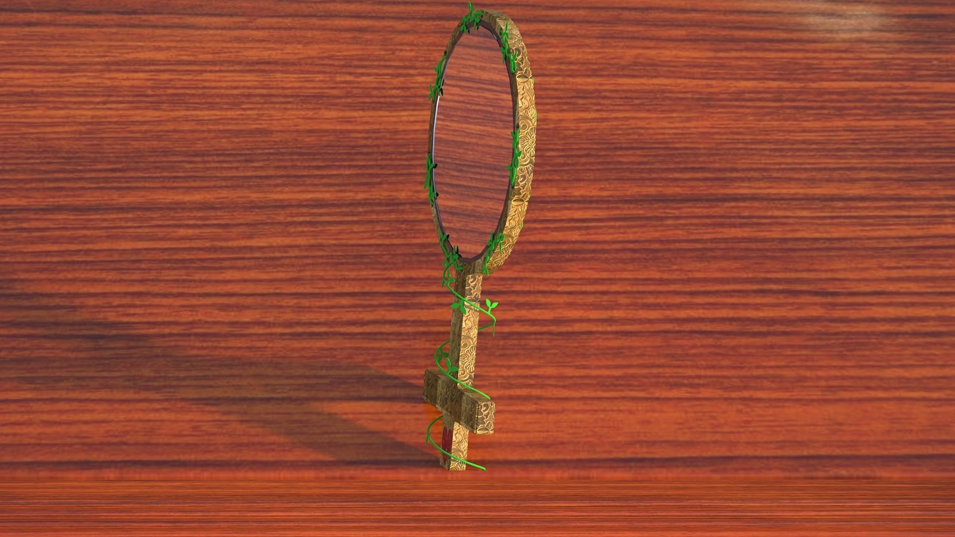 Mirror of Venus Low-poly 3D model_4