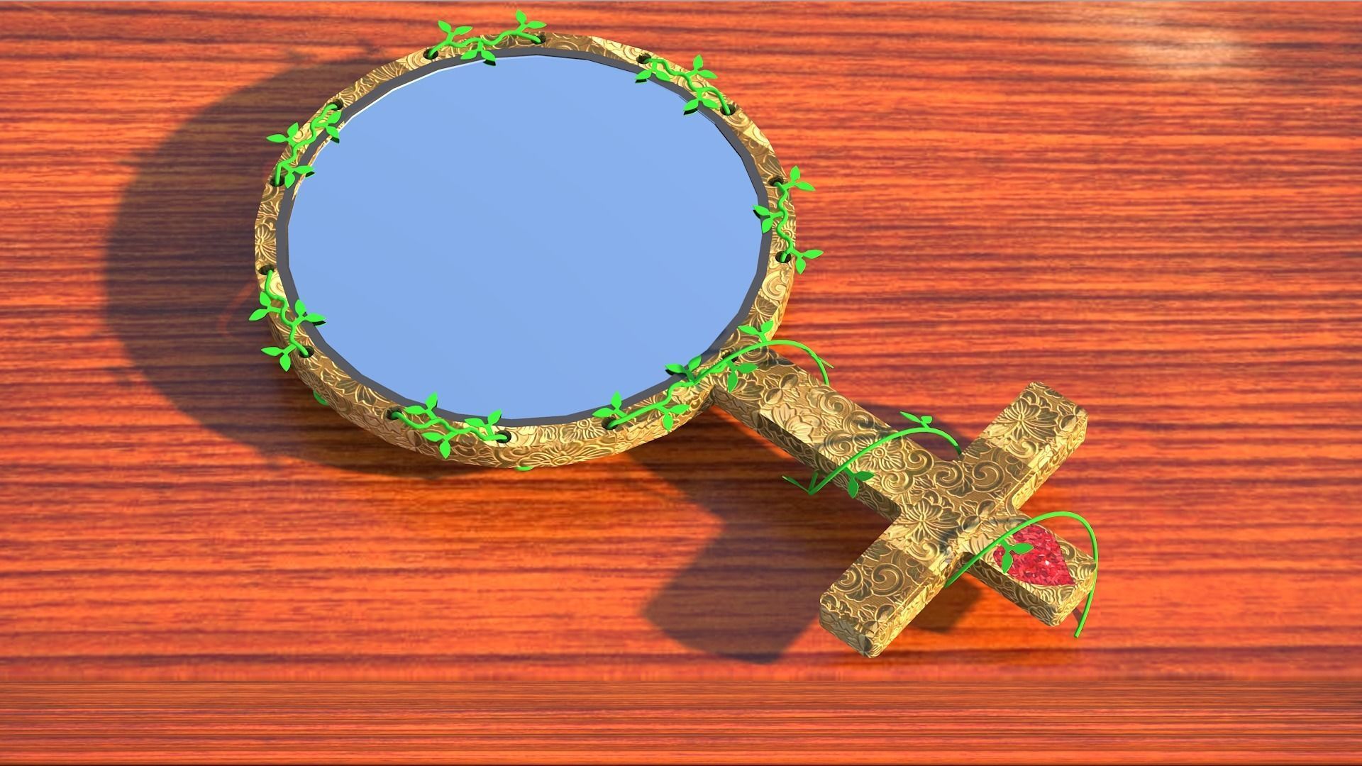 Mirror of Venus Low-poly 3D model_2