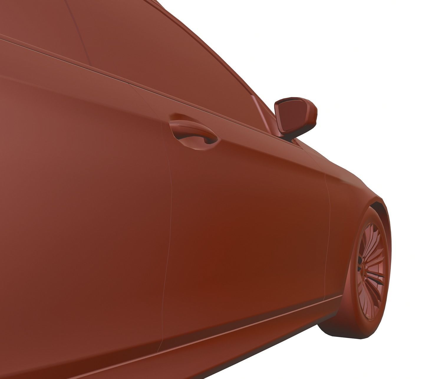 Police car unbranded 3D model_11