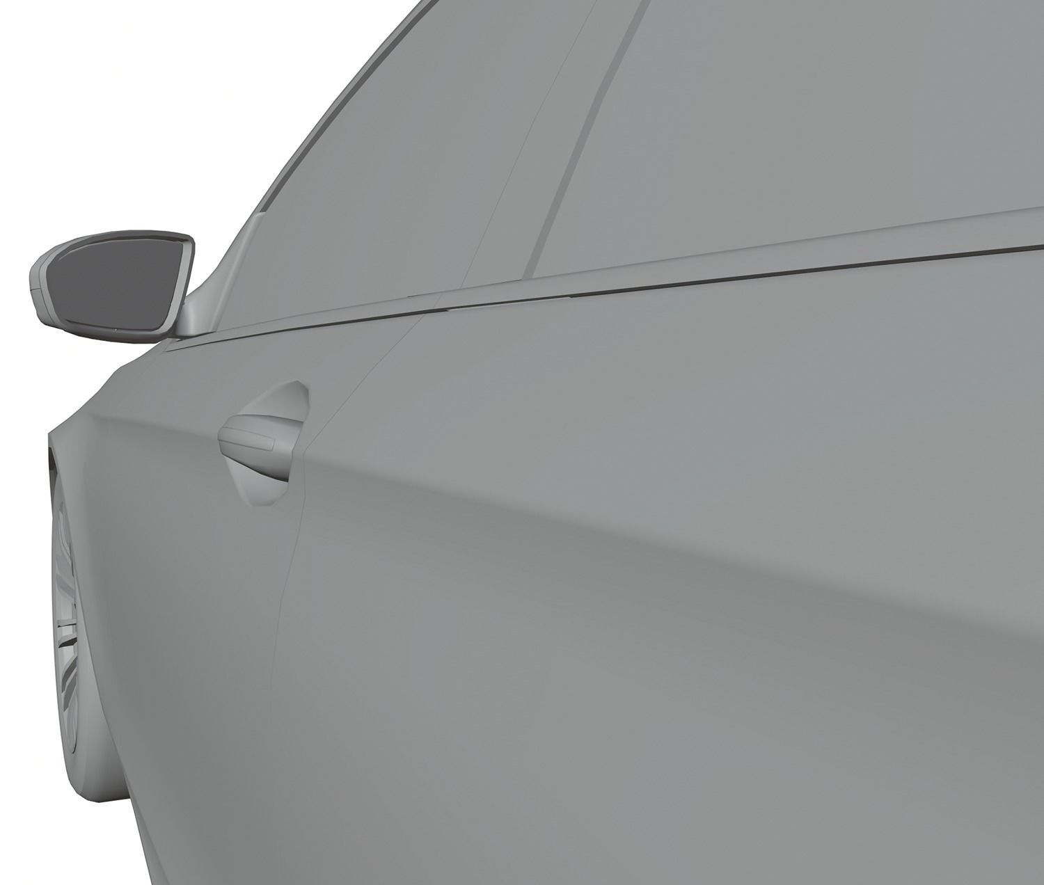 Police car unbranded 3D model_4