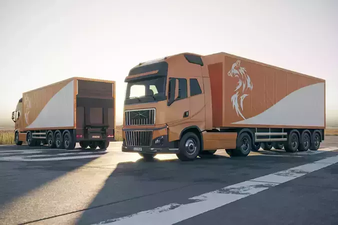 Delivery truck unbranded