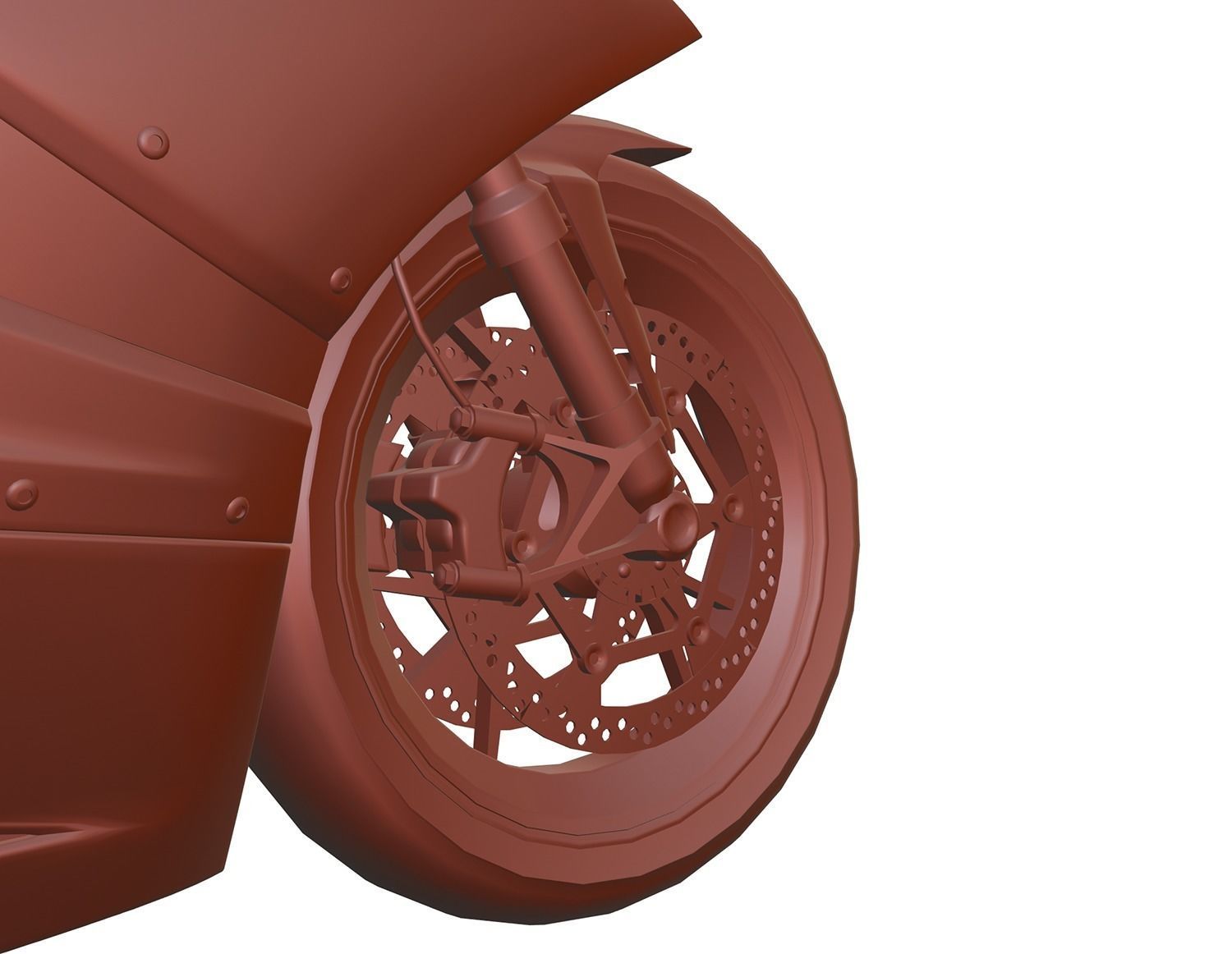 Racing motorbike unbranded 3D model_10