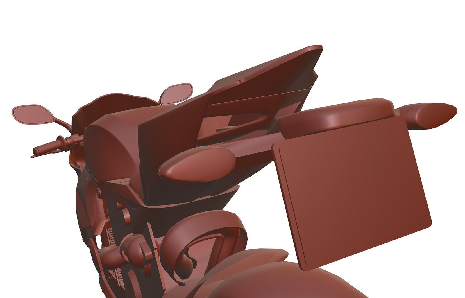 Racing motorbike unbranded 3D model_11