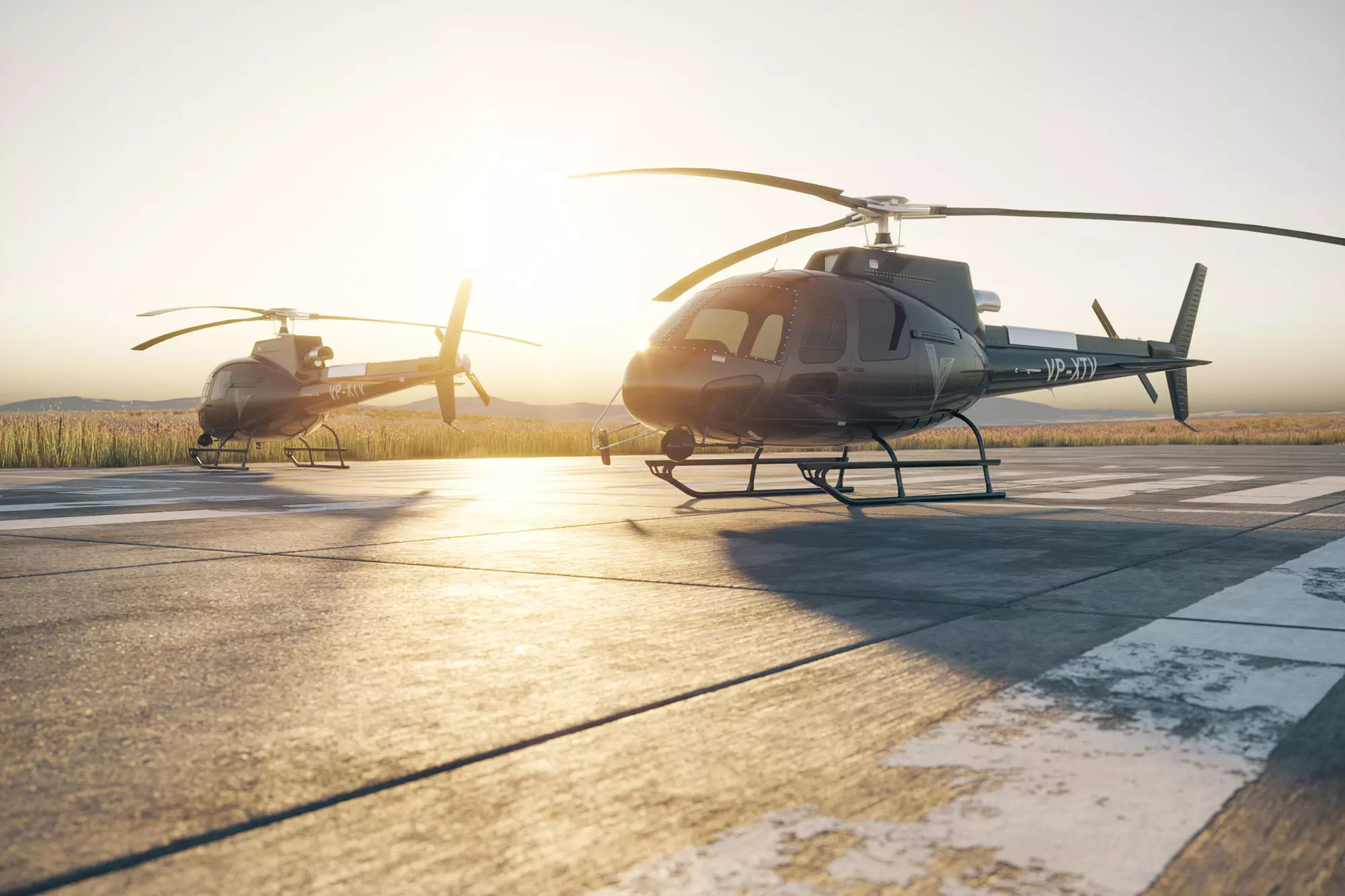 Military helicopter 3D model_0