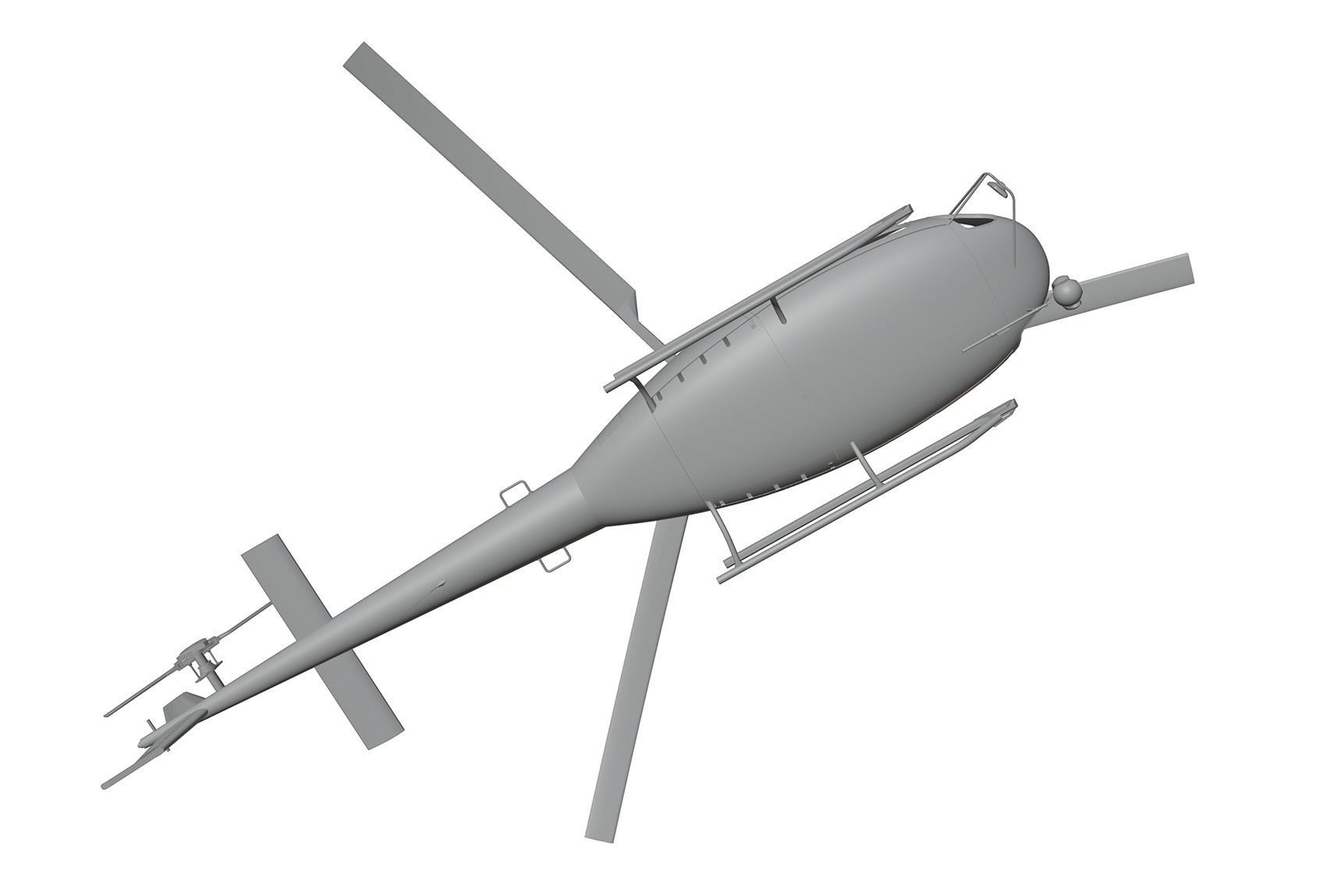 Military helicopter 3D model_4