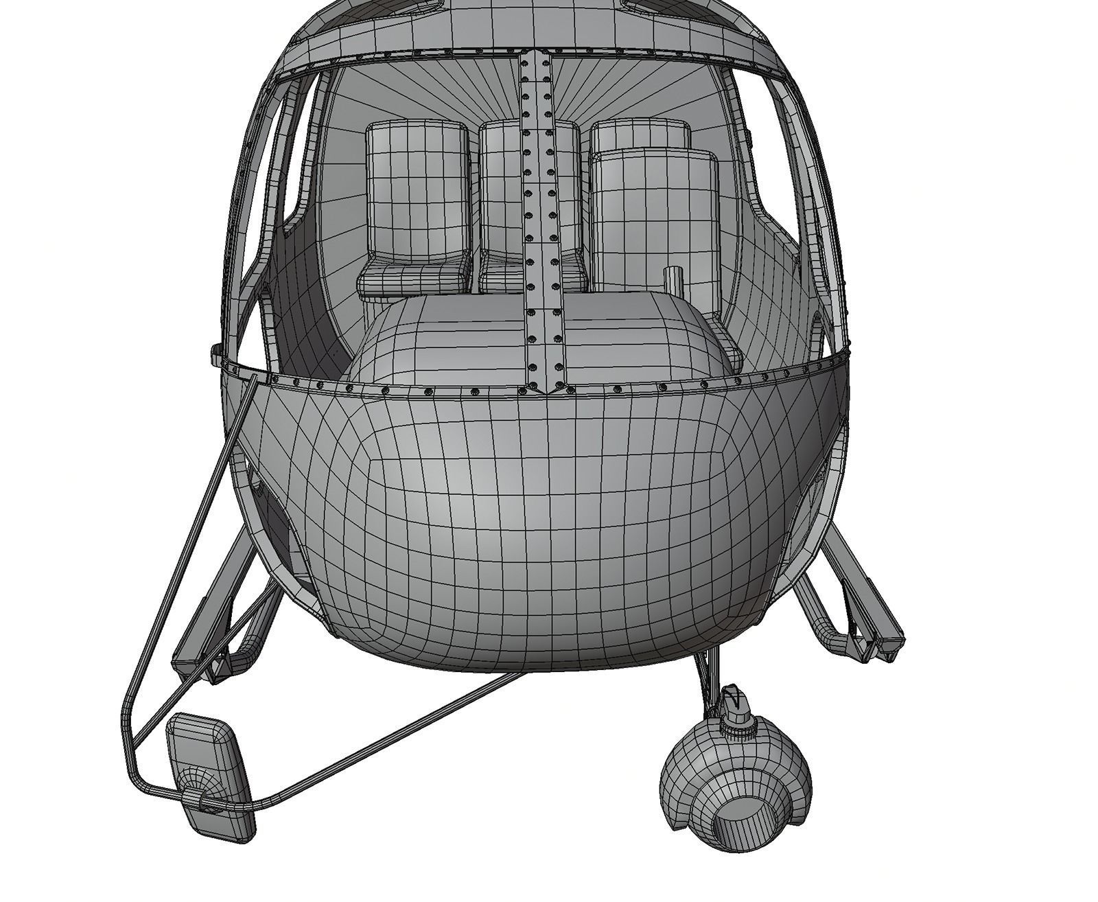 Military helicopter 3D model_6