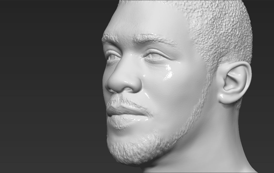 Anthony Joshua bust 3D printing ready stl obj formats 3D print model_16