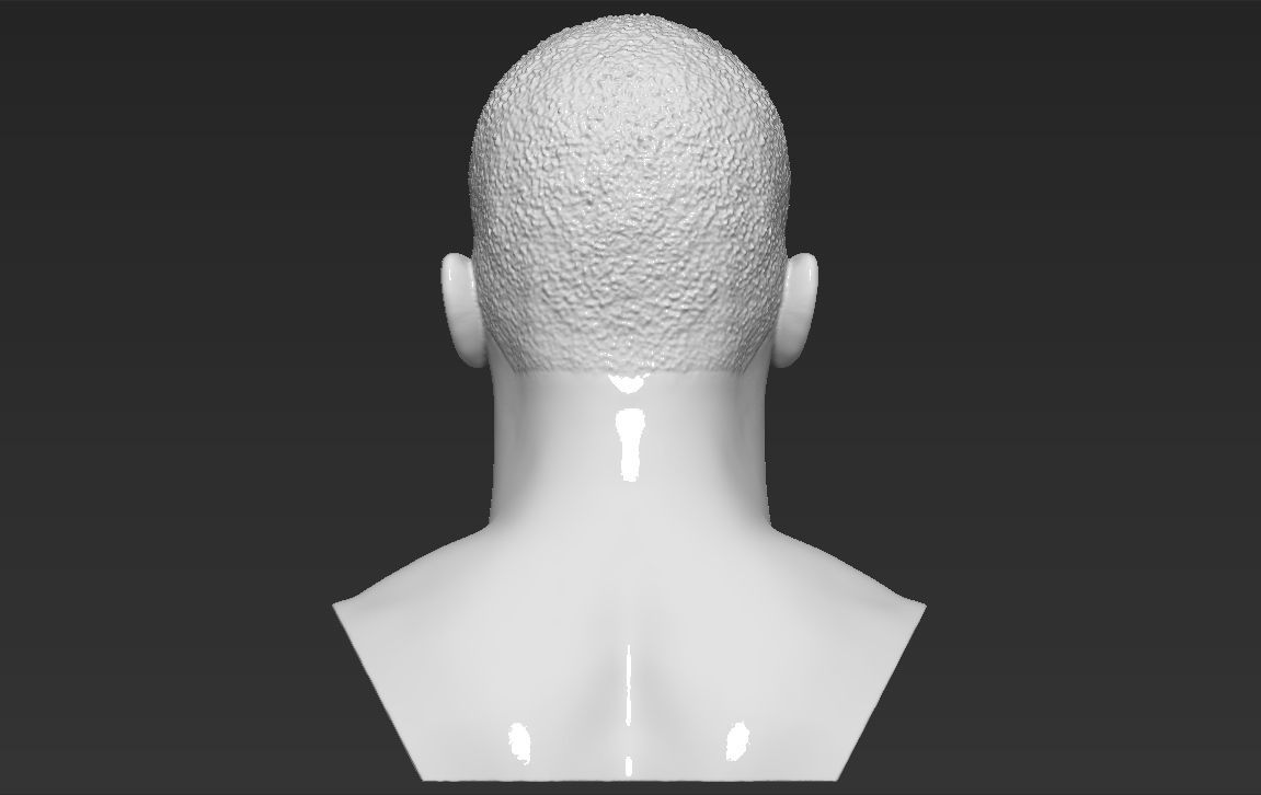 Anthony Joshua bust 3D printing ready stl obj formats 3D print model_5