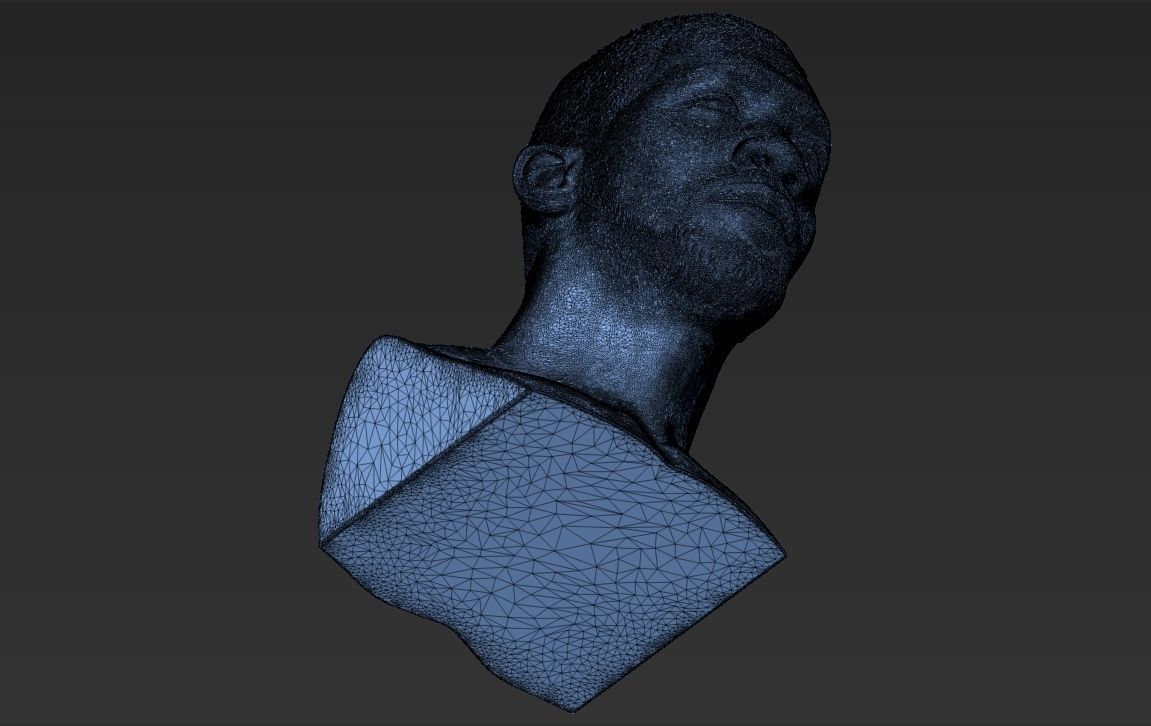 Anthony Joshua bust 3D printing ready stl obj formats 3D print model_22