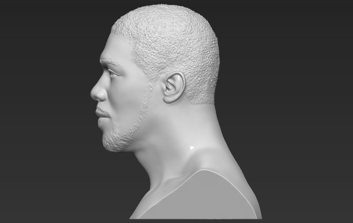 Anthony Joshua bust 3D printing ready stl obj formats 3D print model_3
