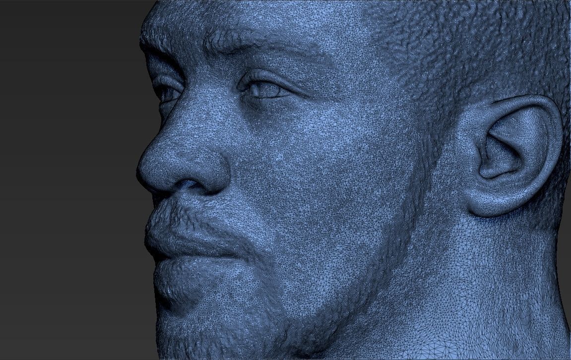 Anthony Joshua bust 3D printing ready stl obj formats 3D print model_21