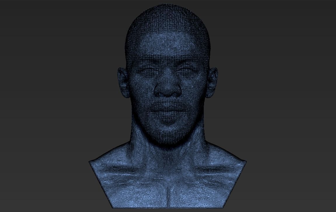 Anthony Joshua bust 3D printing ready stl obj formats 3D print model_18
