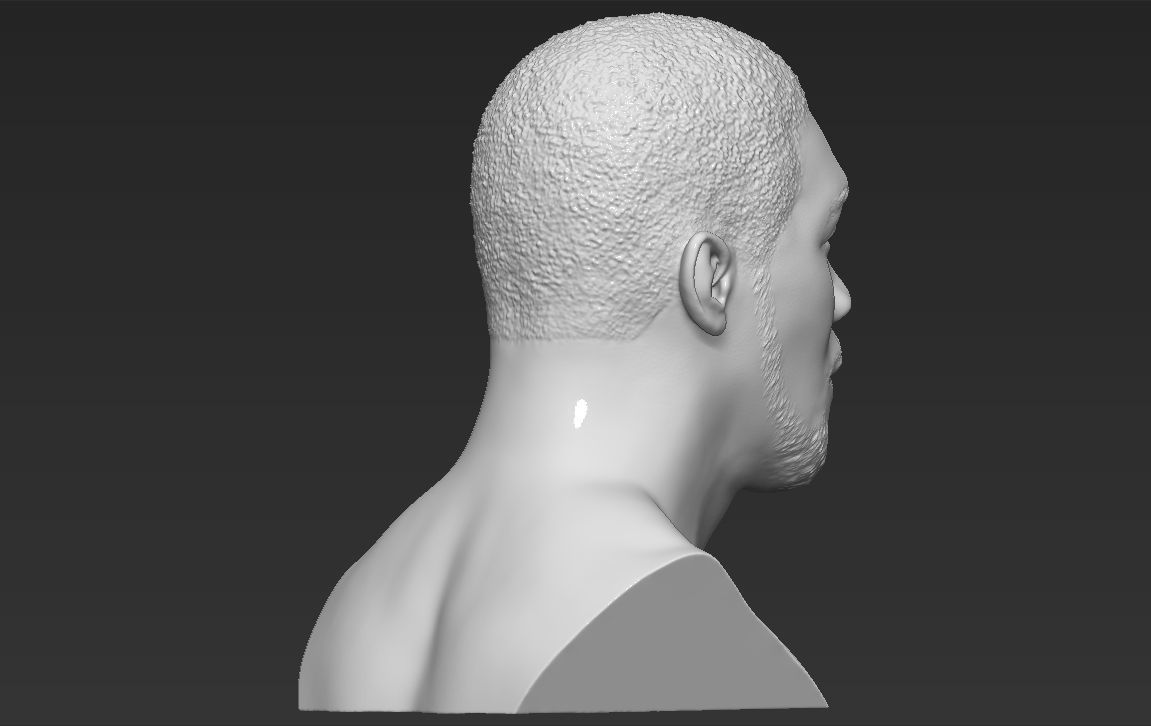 Anthony Joshua bust 3D printing ready stl obj formats 3D print model_6
