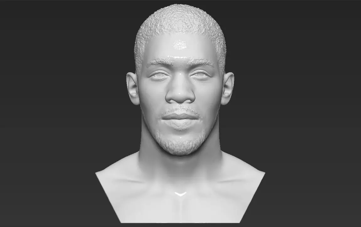 Anthony Joshua bust 3D printing ready stl obj formats 3D print model_0