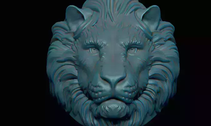 Lion ring 3D print model