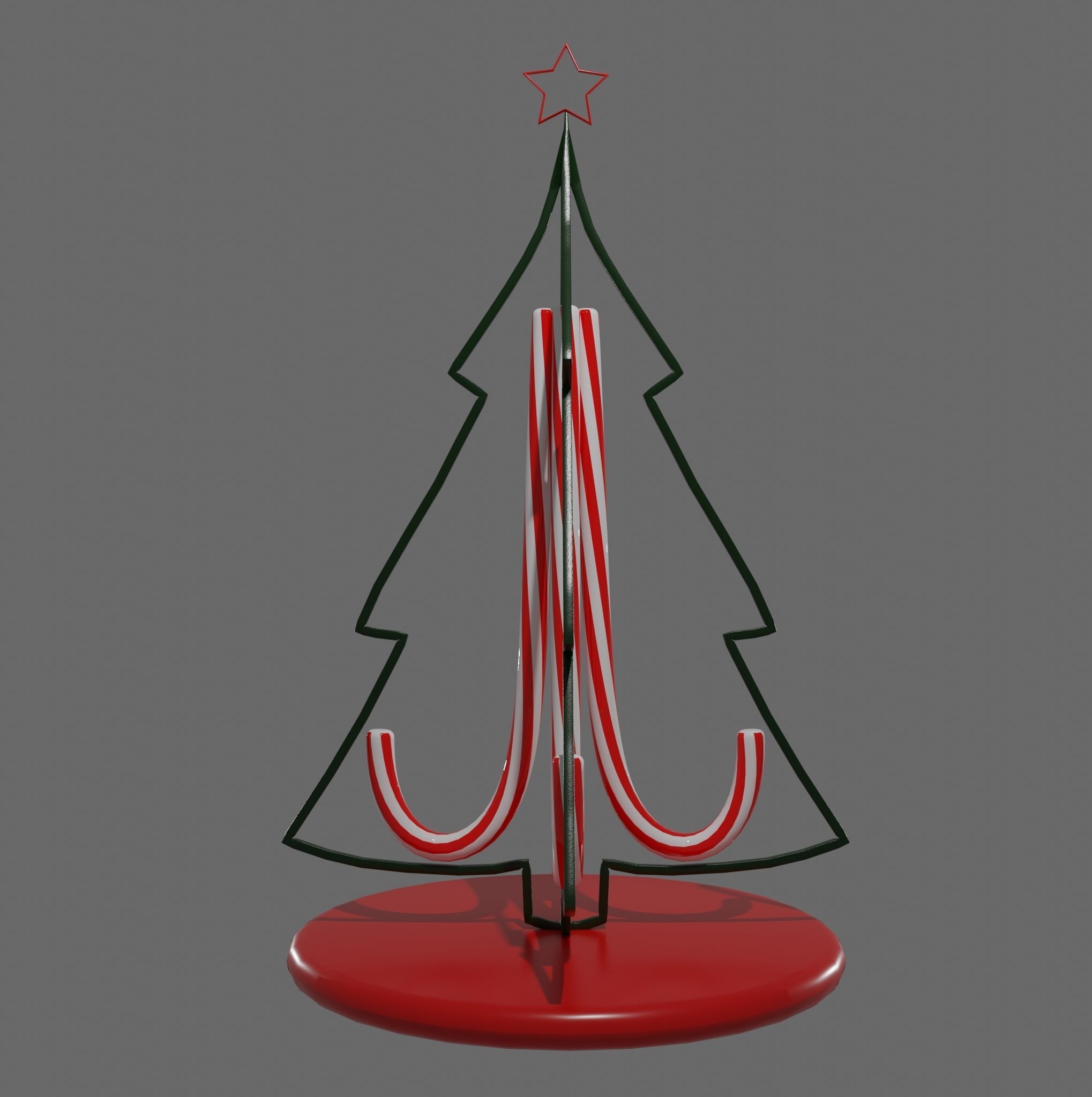 Christmas table decoration 3D model_3