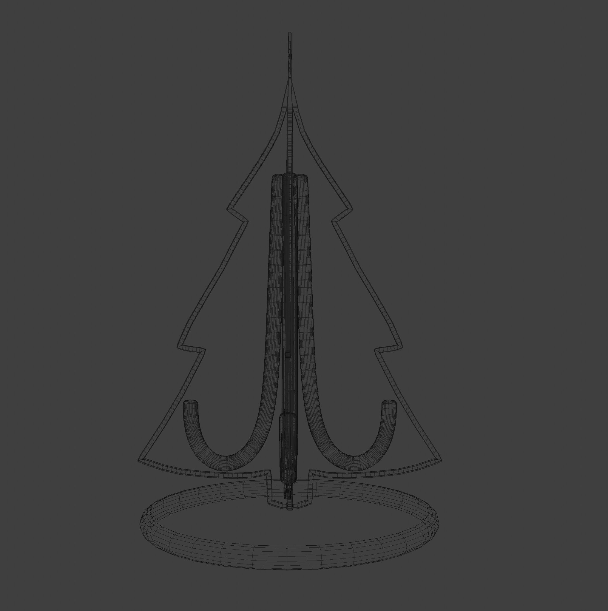 Christmas table decoration 3D model_2