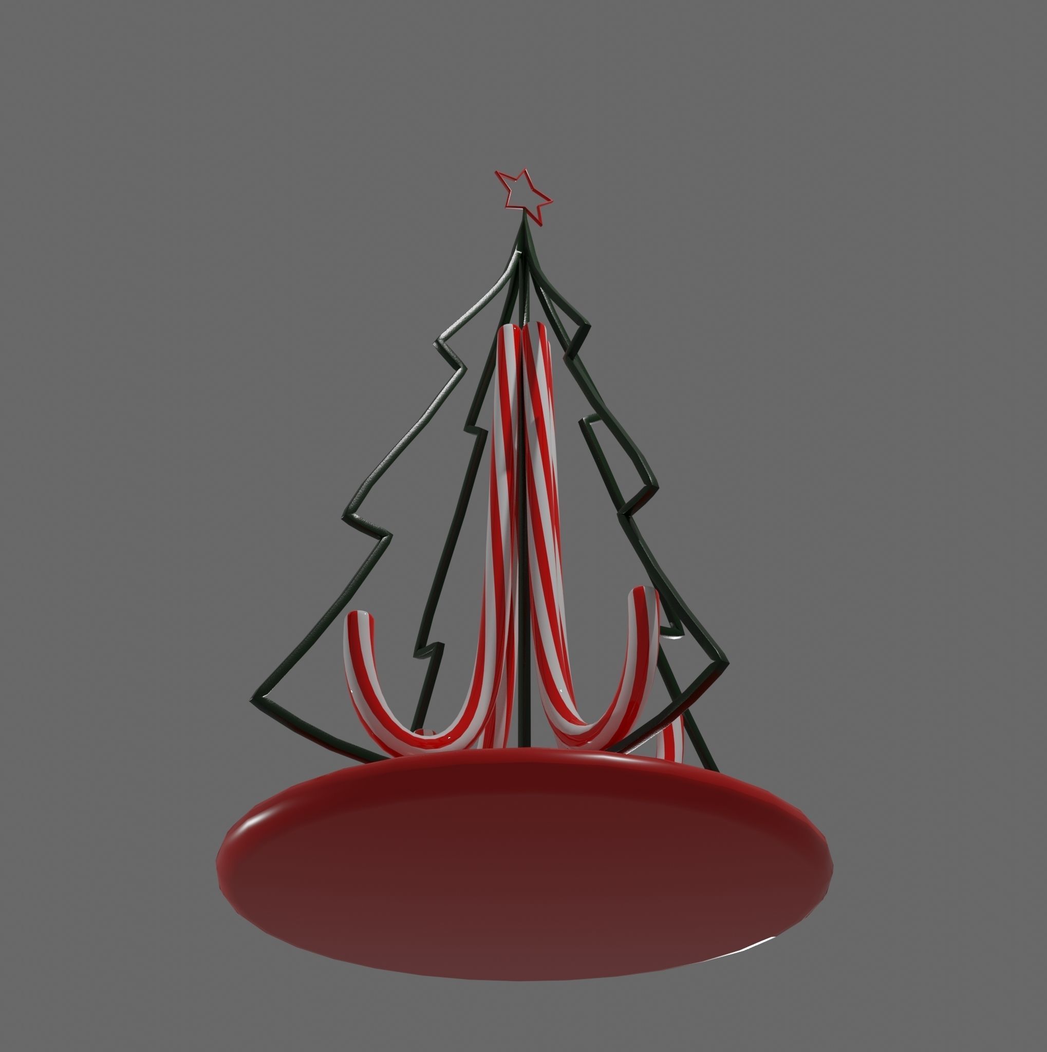 Christmas table decoration 3D model_7