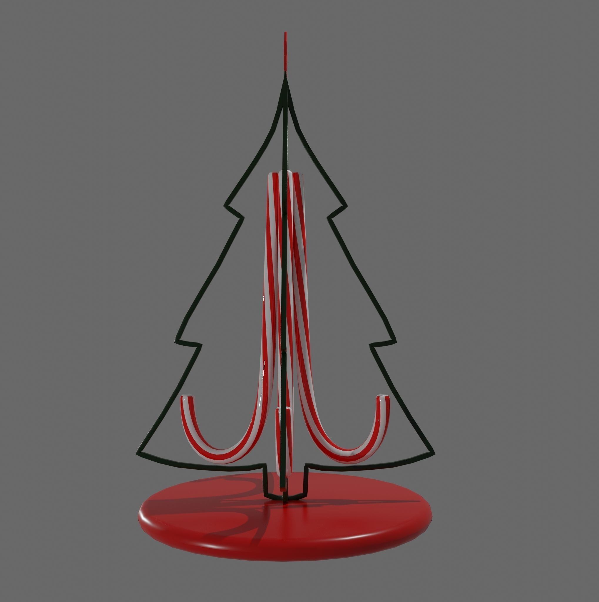 Christmas table decoration 3D model_1
