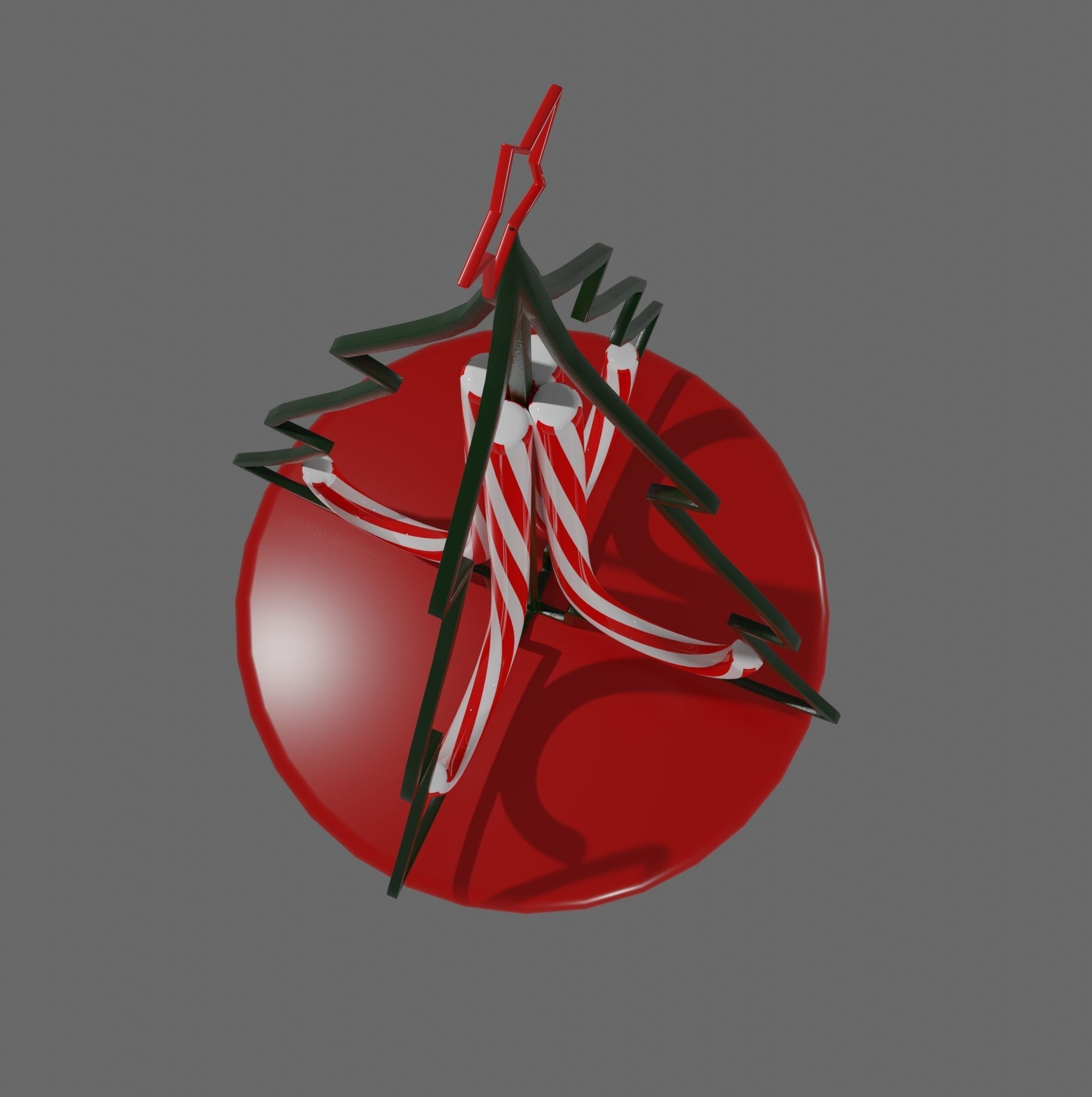 Christmas table decoration 3D model_9